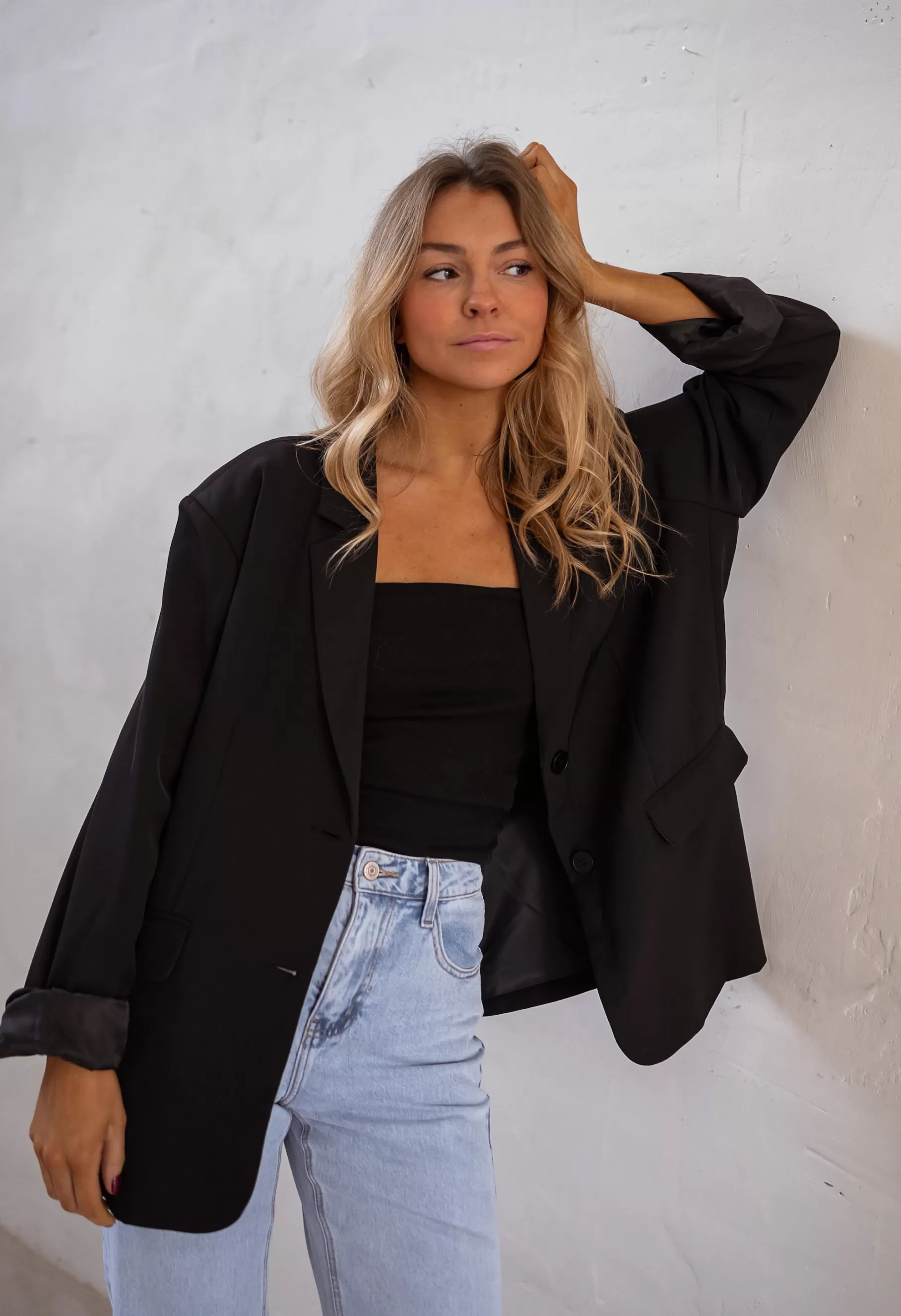 Easy Clothes Blazers-Blazer Cassie - Noir - Epaulettes