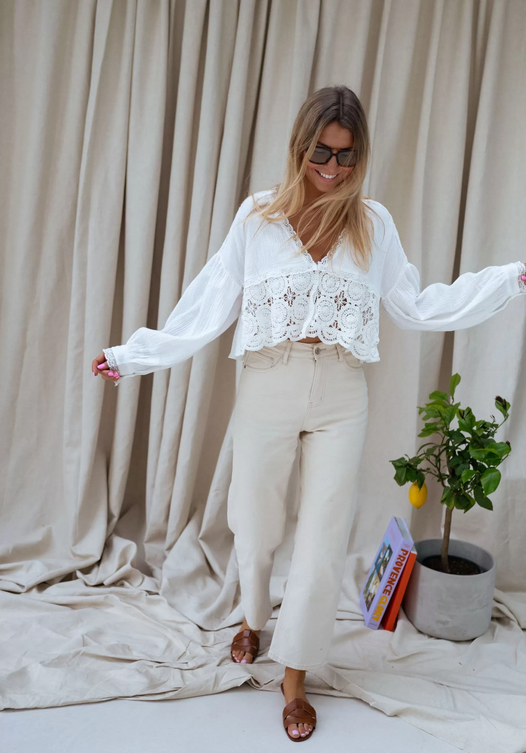 Easy Clothes Chemisiers & Blouses-Blouse Aldo - écrue