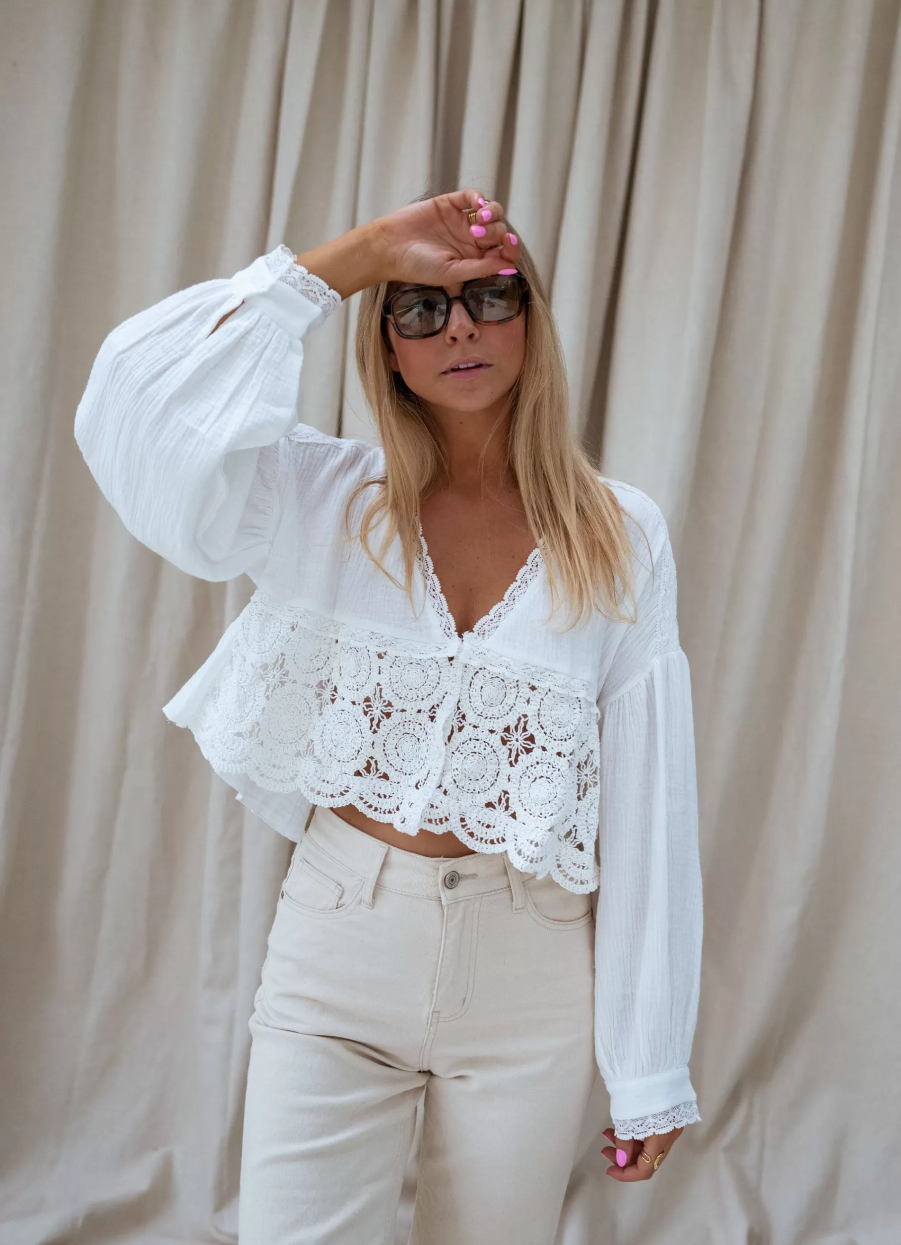 Easy Clothes Chemisiers & Blouses-Blouse Aldo - écrue