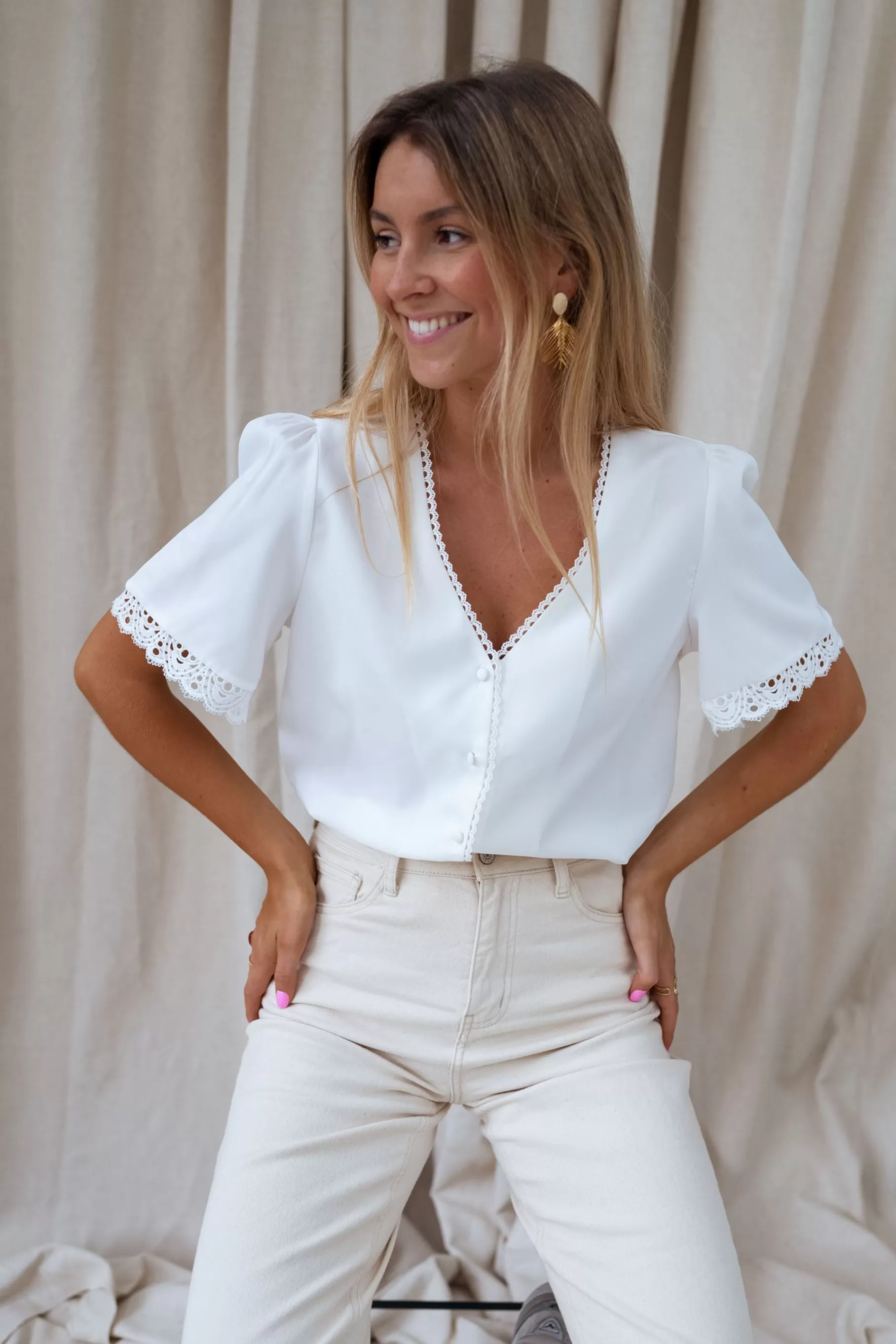 Easy Clothes Chemisiers & Blouses-Blouse Celie - écrue