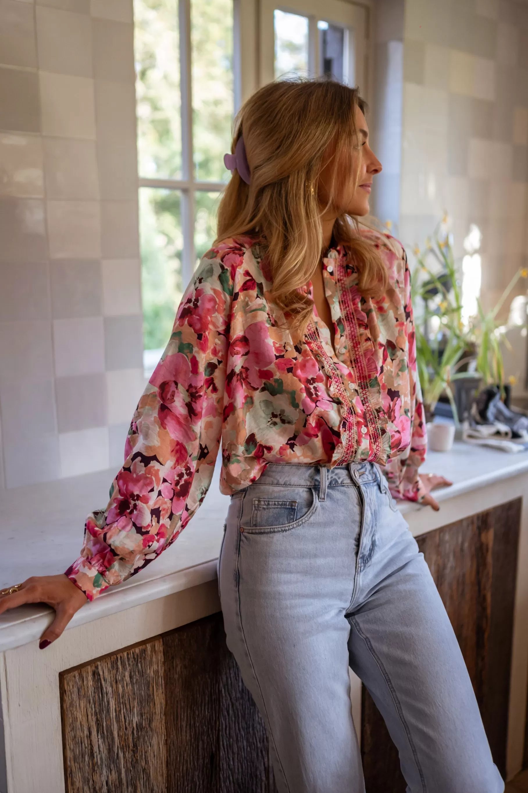 Easy Clothes Chemisiers & Blouses-Blouse Elvina - à fleurs