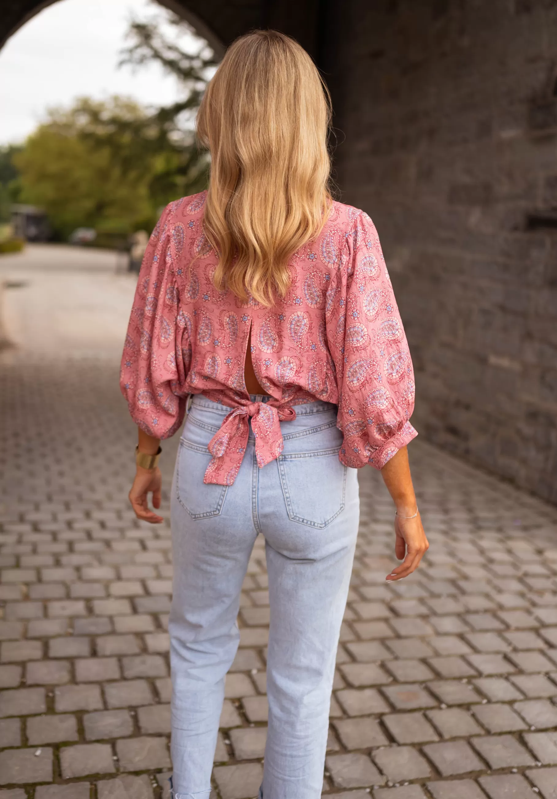 Easy Clothes Chemisiers & Blouses-Blouse Karlou - Rose - Motifs