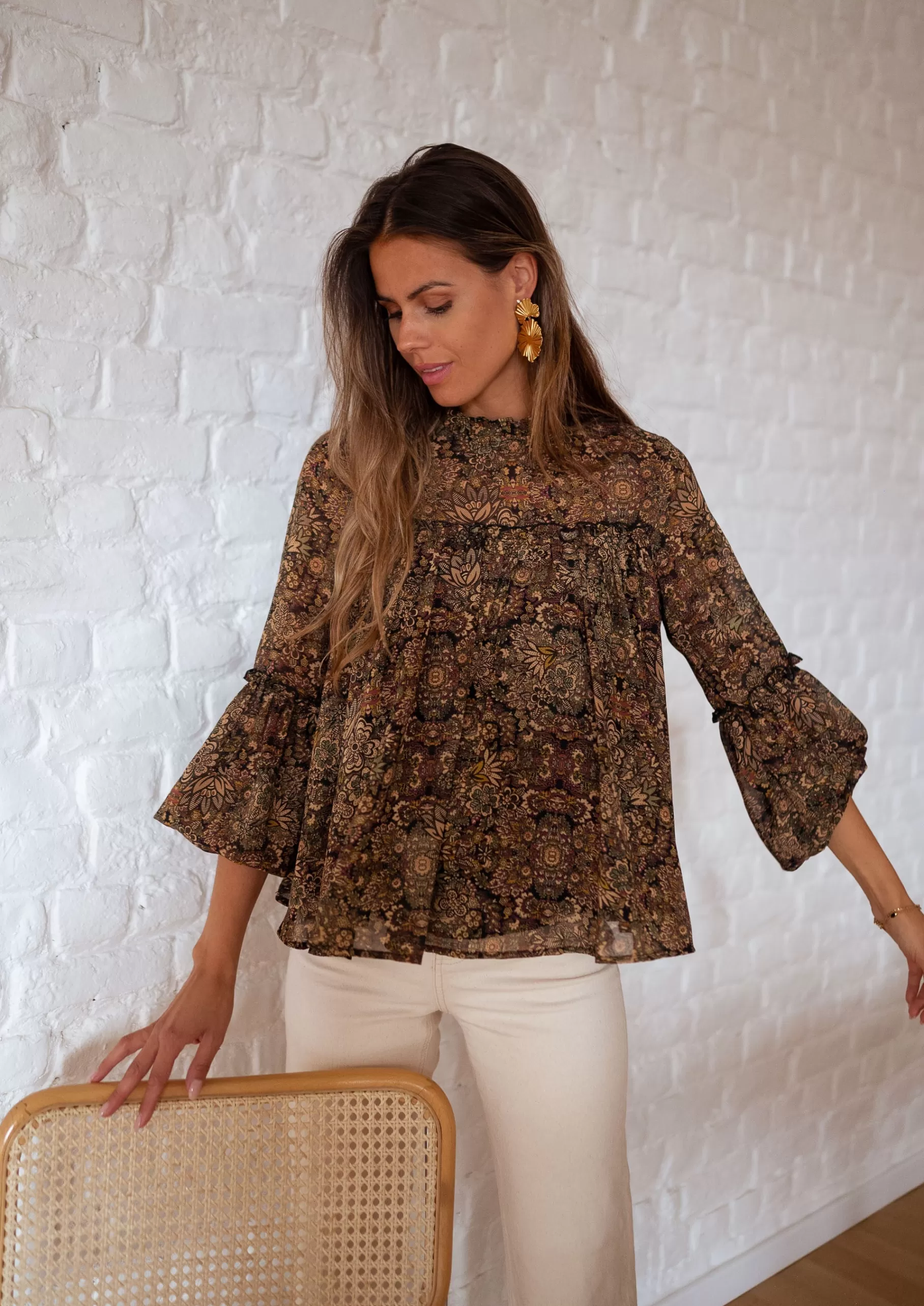 Easy Clothes Chemisiers & Blouses-Blouse Luzy - à fleurs