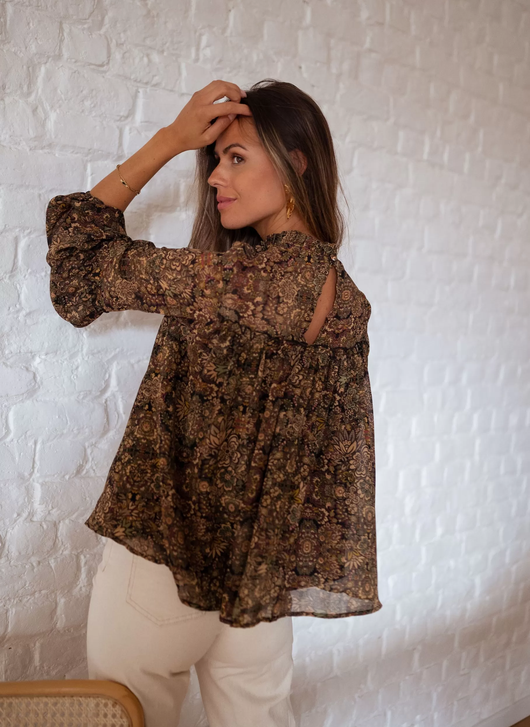 Easy Clothes Chemisiers & Blouses-Blouse Luzy - à fleurs