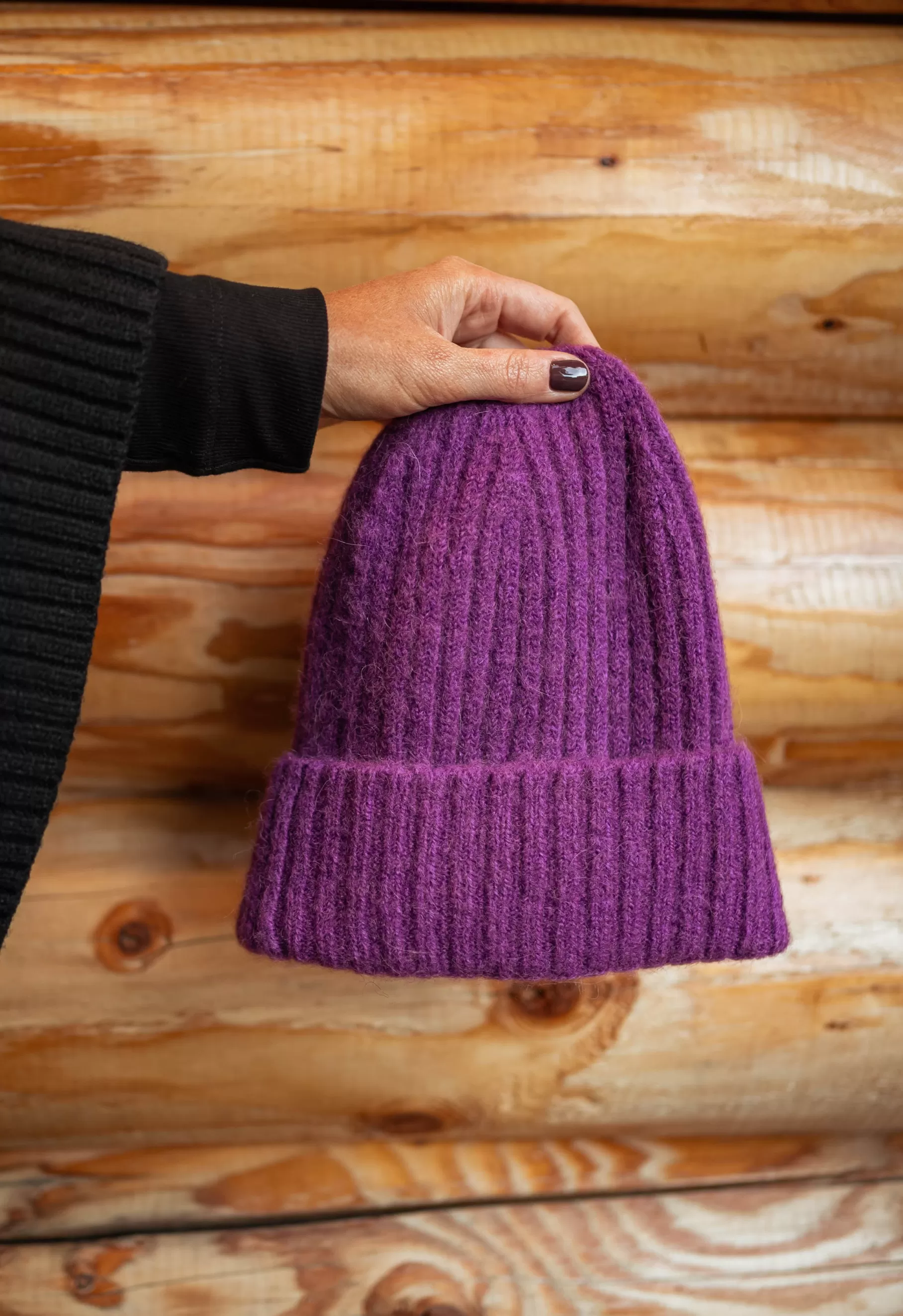 Easy Clothes Bonnets & Gants-Bonnet Sama - Mauve - En Maille & Doux