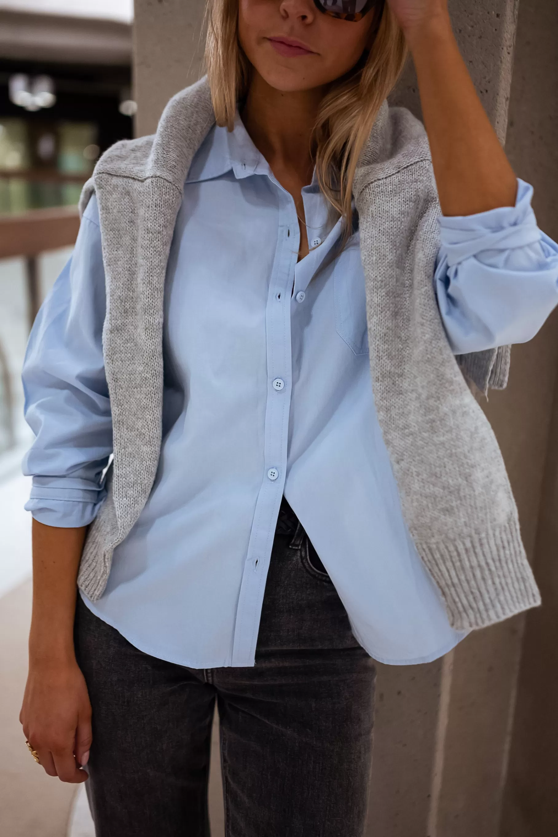 Easy Clothes Chemisiers & Blouses-Chemise April - Bleue