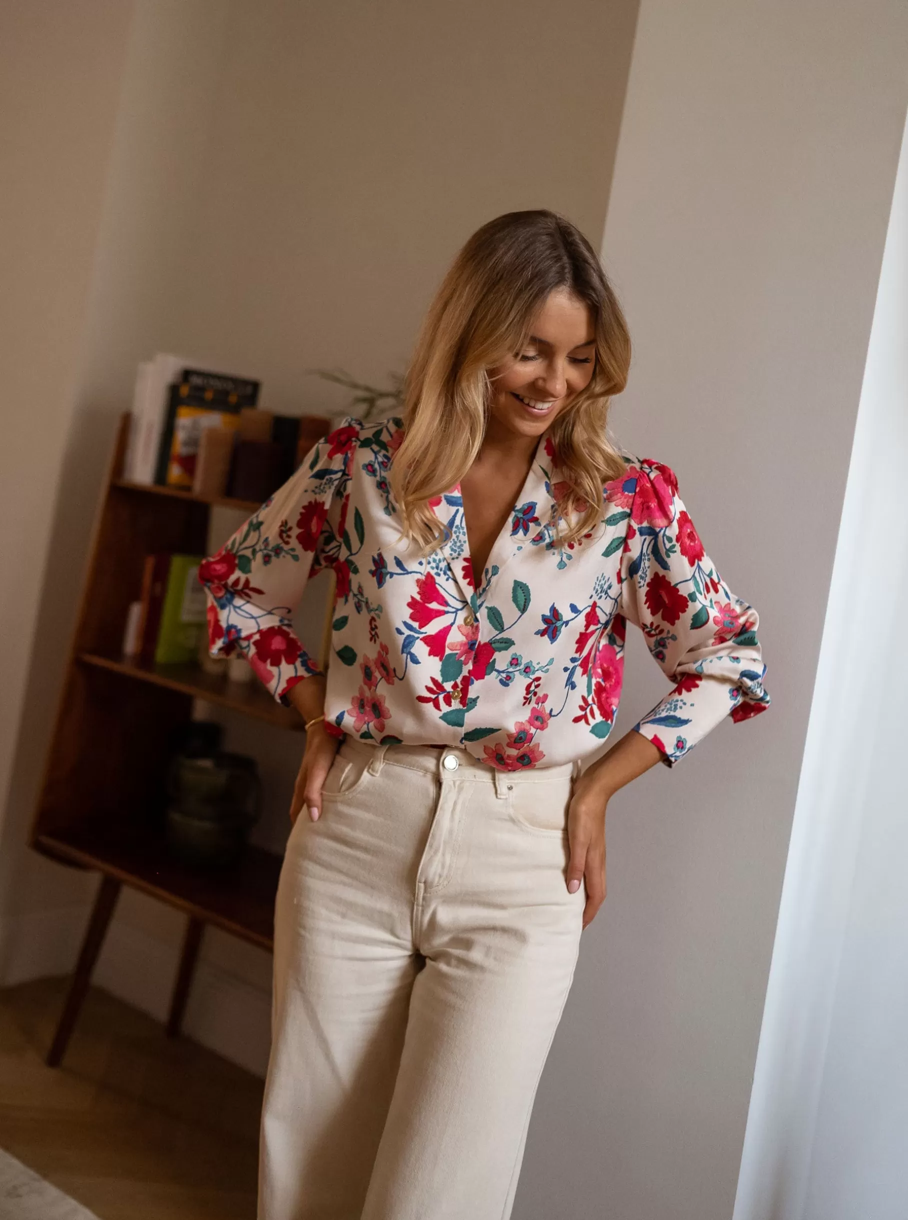 Easy Clothes Chemisiers & Blouses-Chemise Cuba - à fleurs