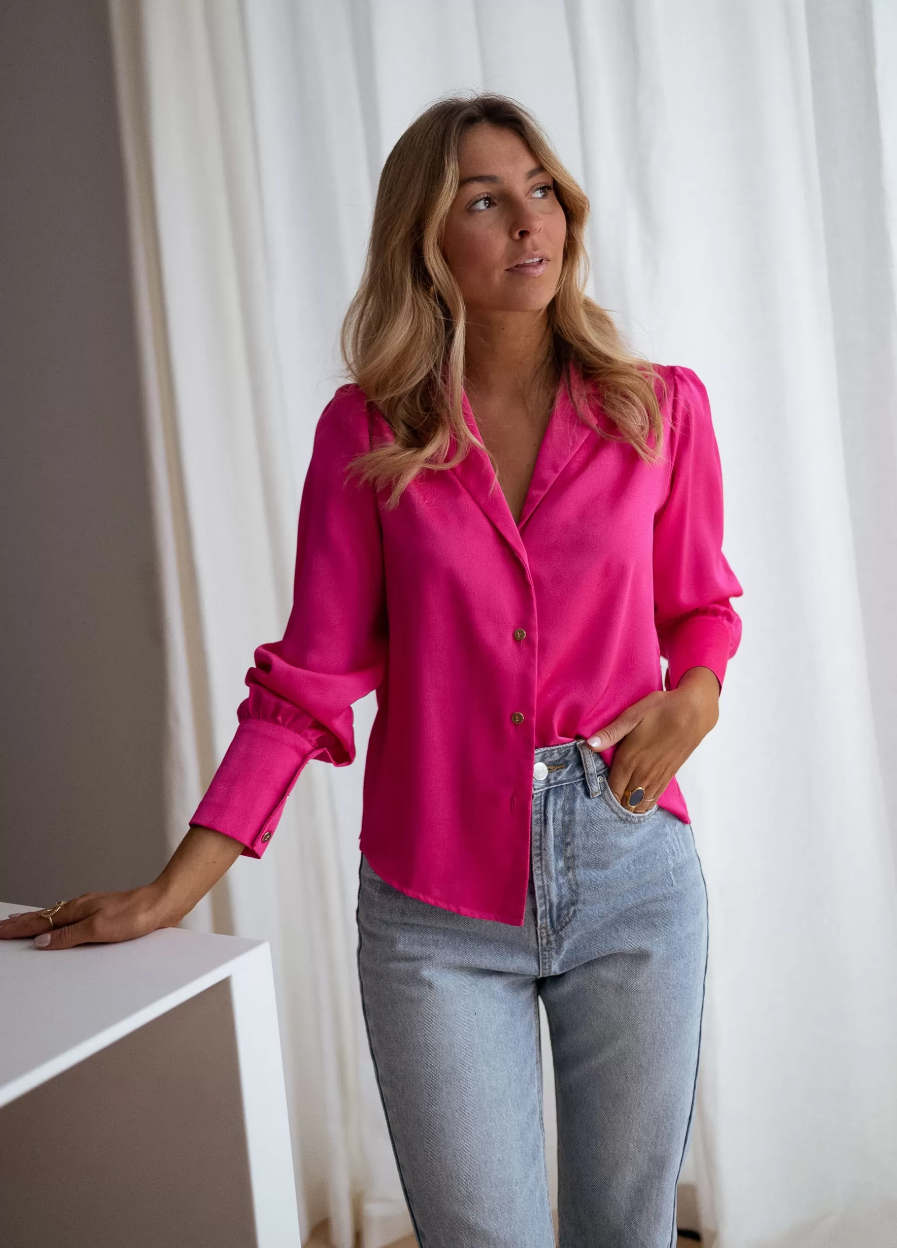 Easy Clothes Chemisiers & Blouses-Chemise Cuba - rose