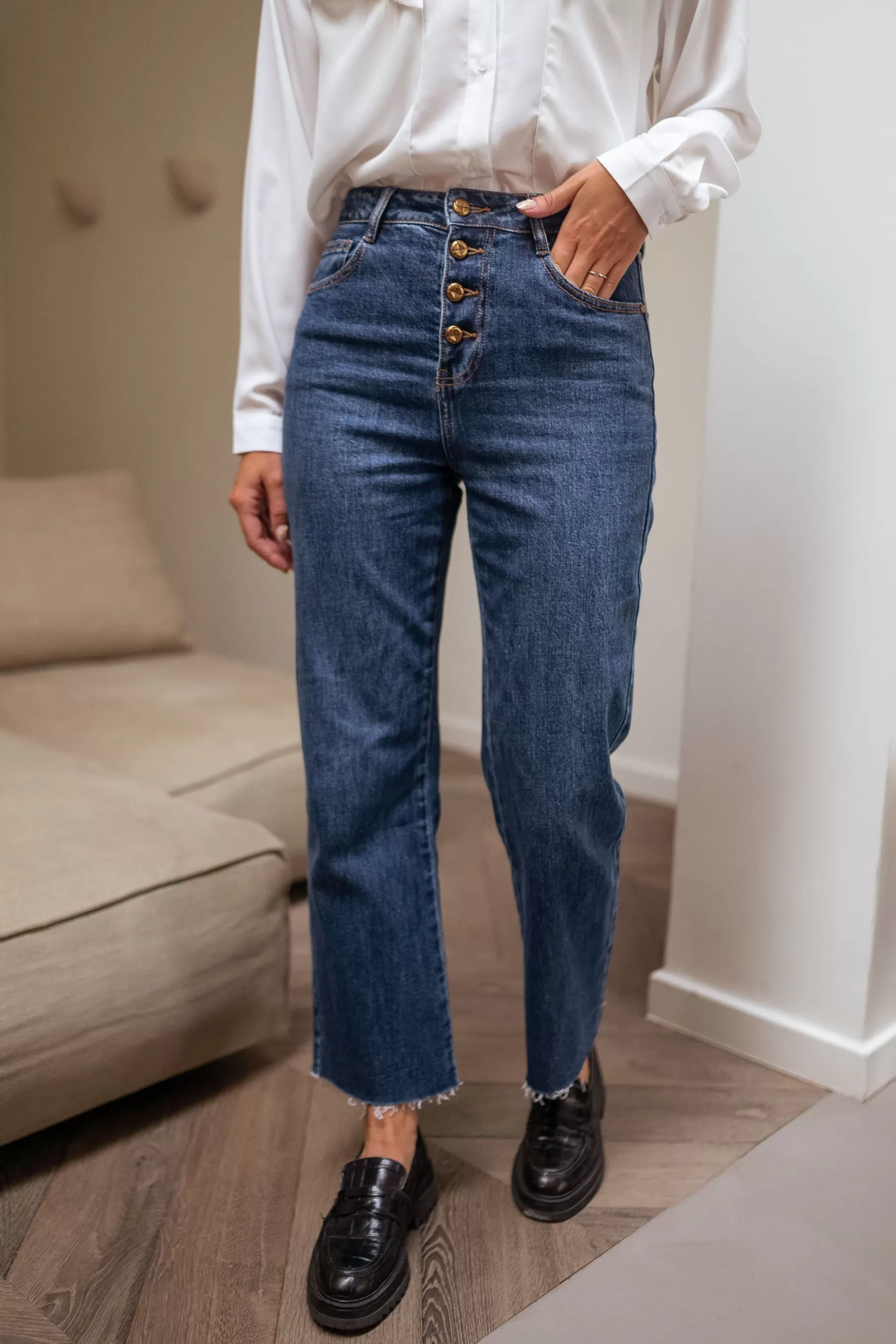 Easy Clothes Jeans-Jeans Frenchy - bleu