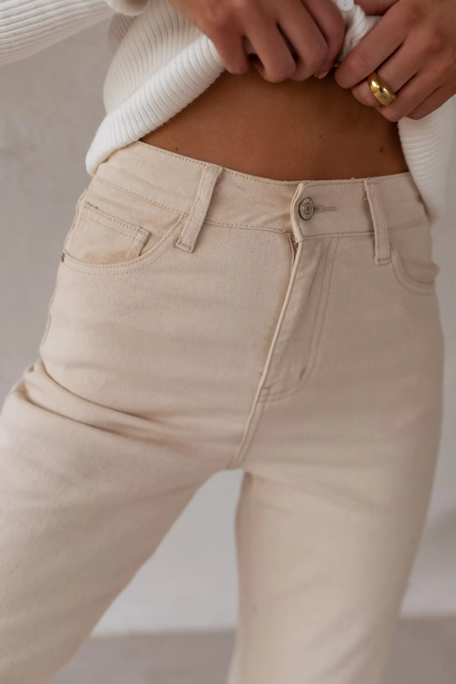 Easy Clothes Jeans-Jeans Solan - beige