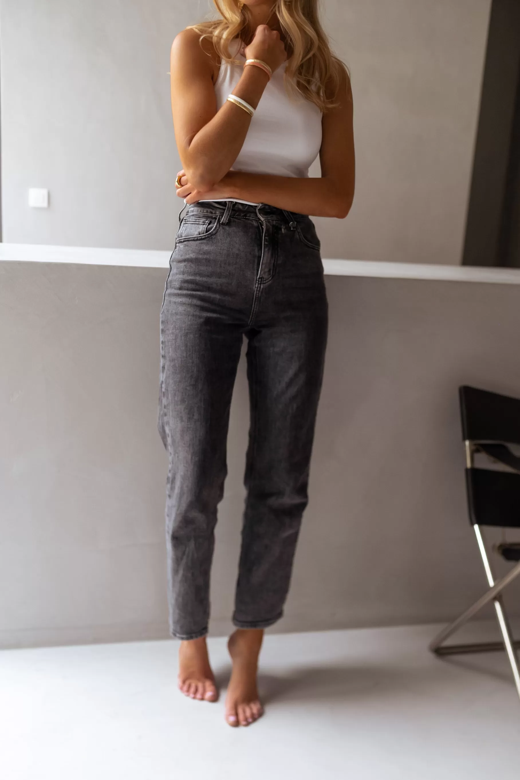 Easy Clothes Jeans-Jeans Solan - gris