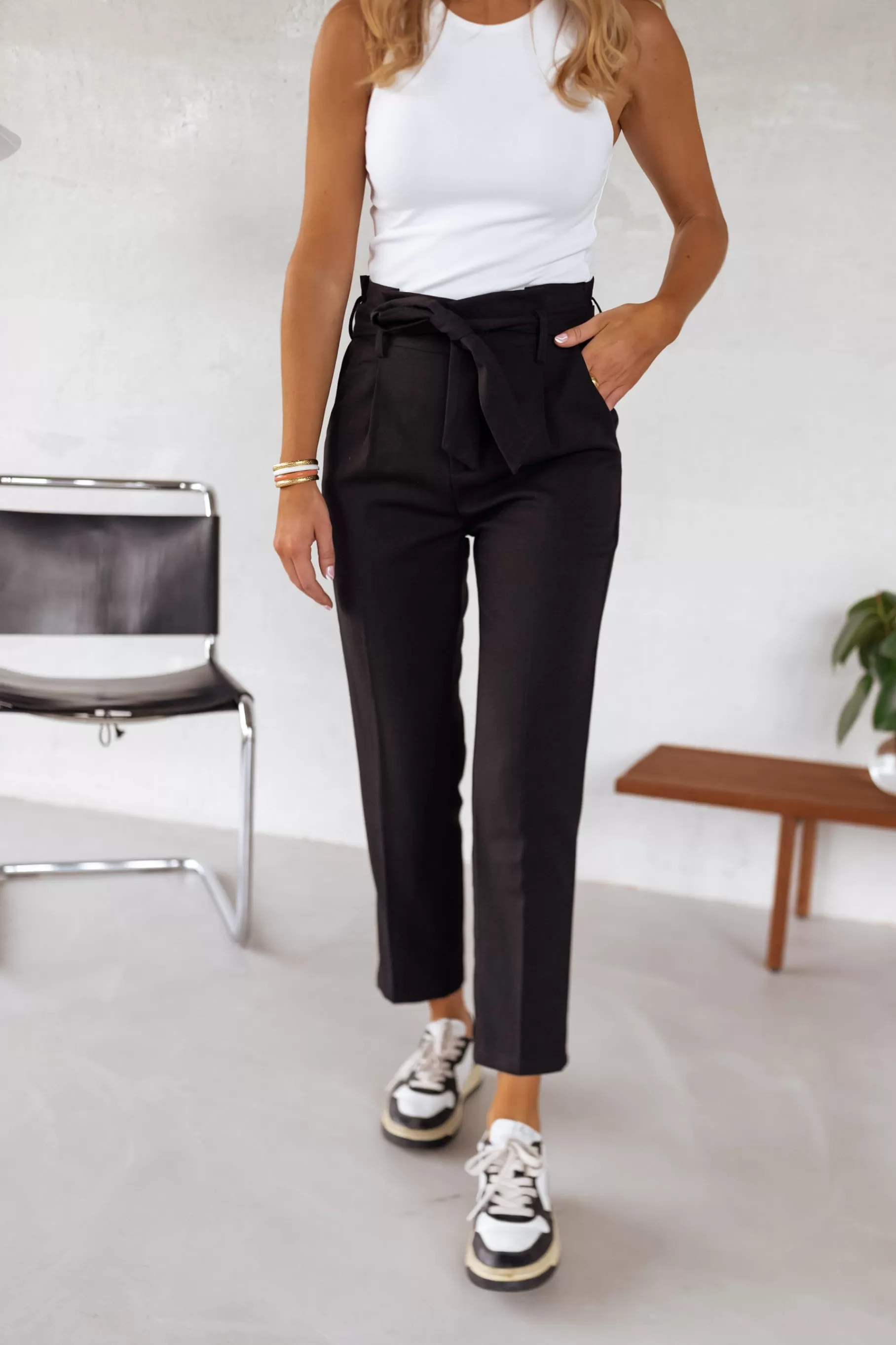 Easy Clothes Pantalons-Pantalon Lander - noir