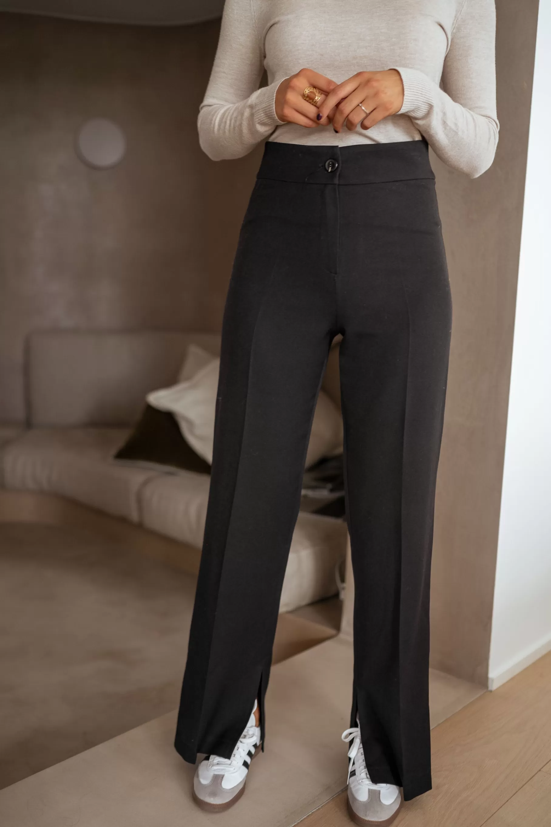 Easy Clothes Pantalons-Pantalon Sulli CREATION - noir