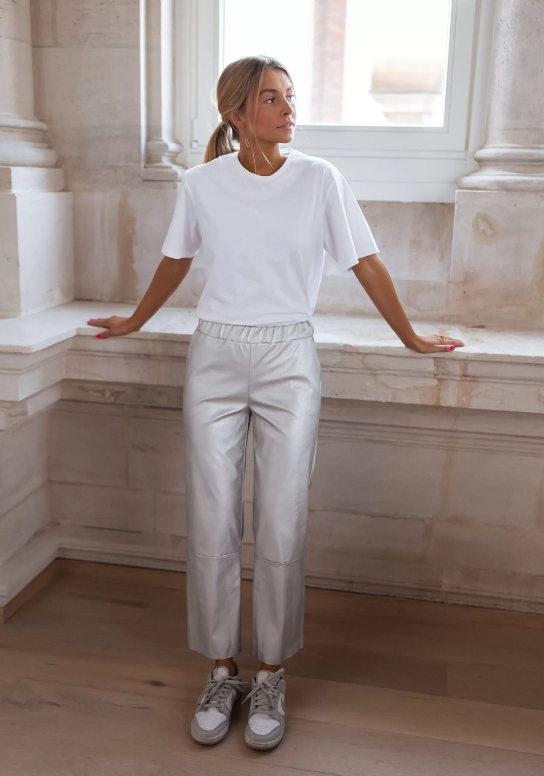 Easy Clothes Pantalons-Pantalon Victoire - argenté