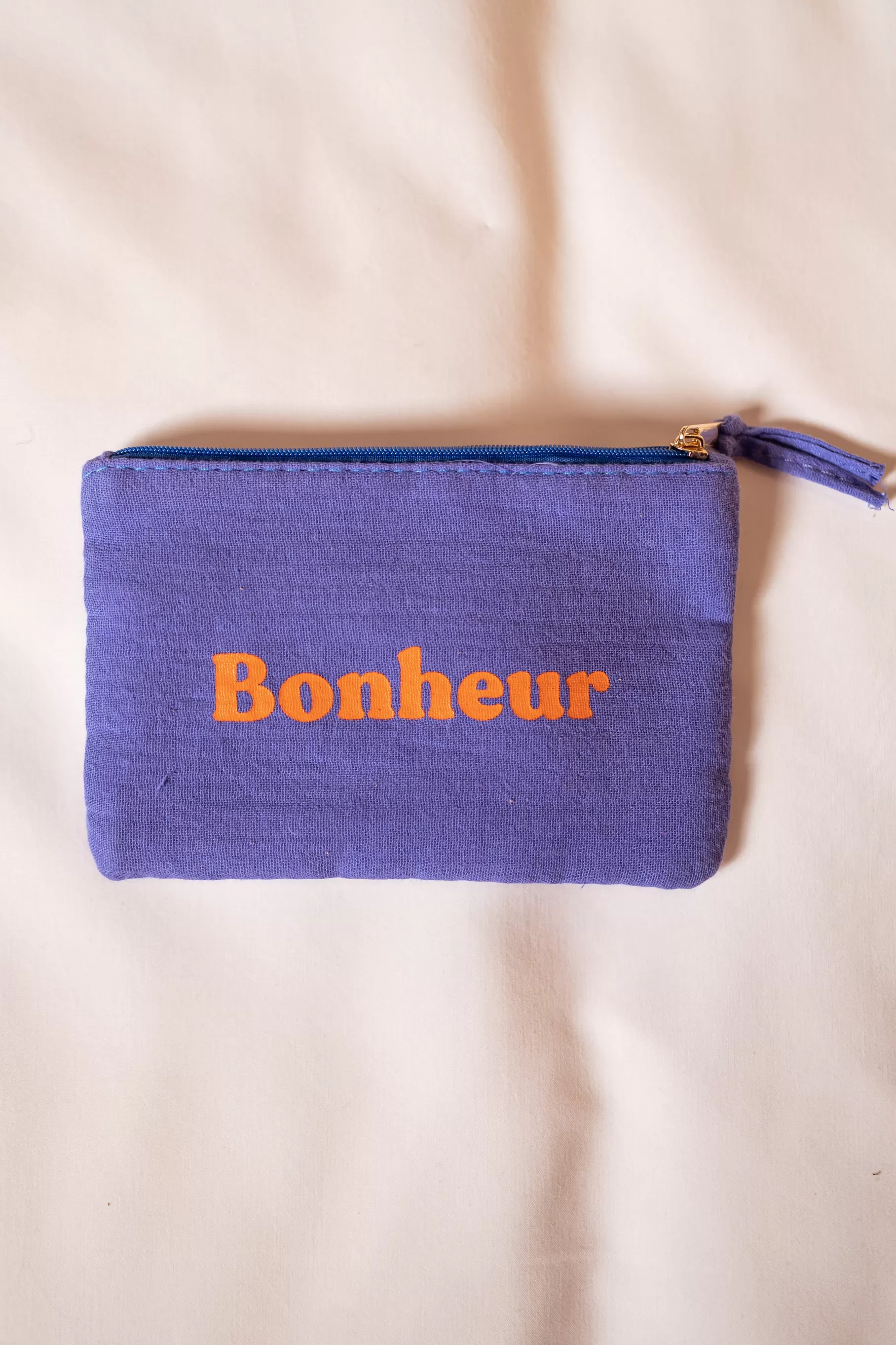 Easy Clothes Sacs & Pochettes-Pochette Bonheur - Bleue - Accessoires Bleue - Accessoires Easy Clothes