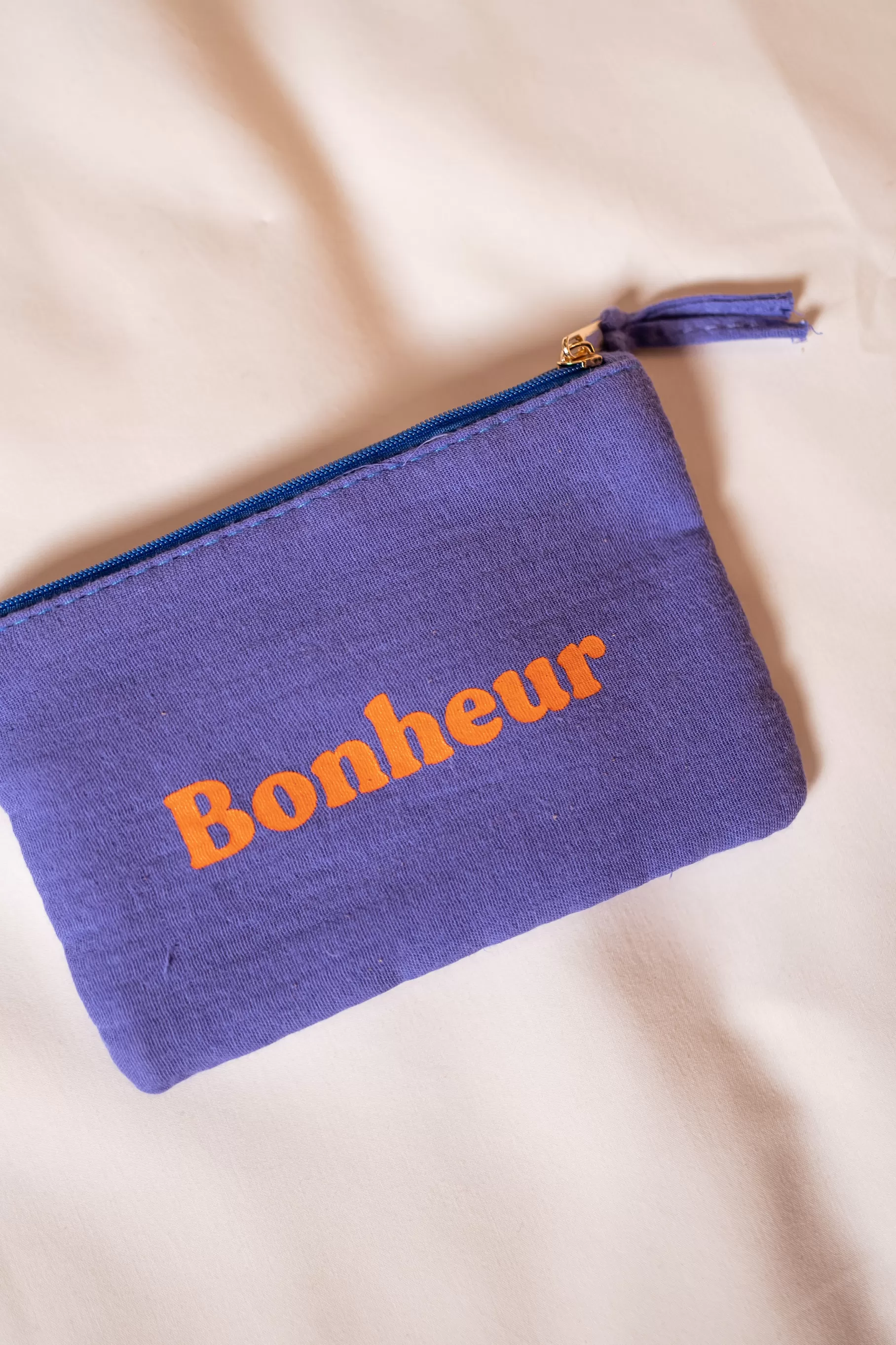 Easy Clothes Sacs & Pochettes-Pochette Bonheur - Bleue - Accessoires Bleue - Accessoires Easy Clothes