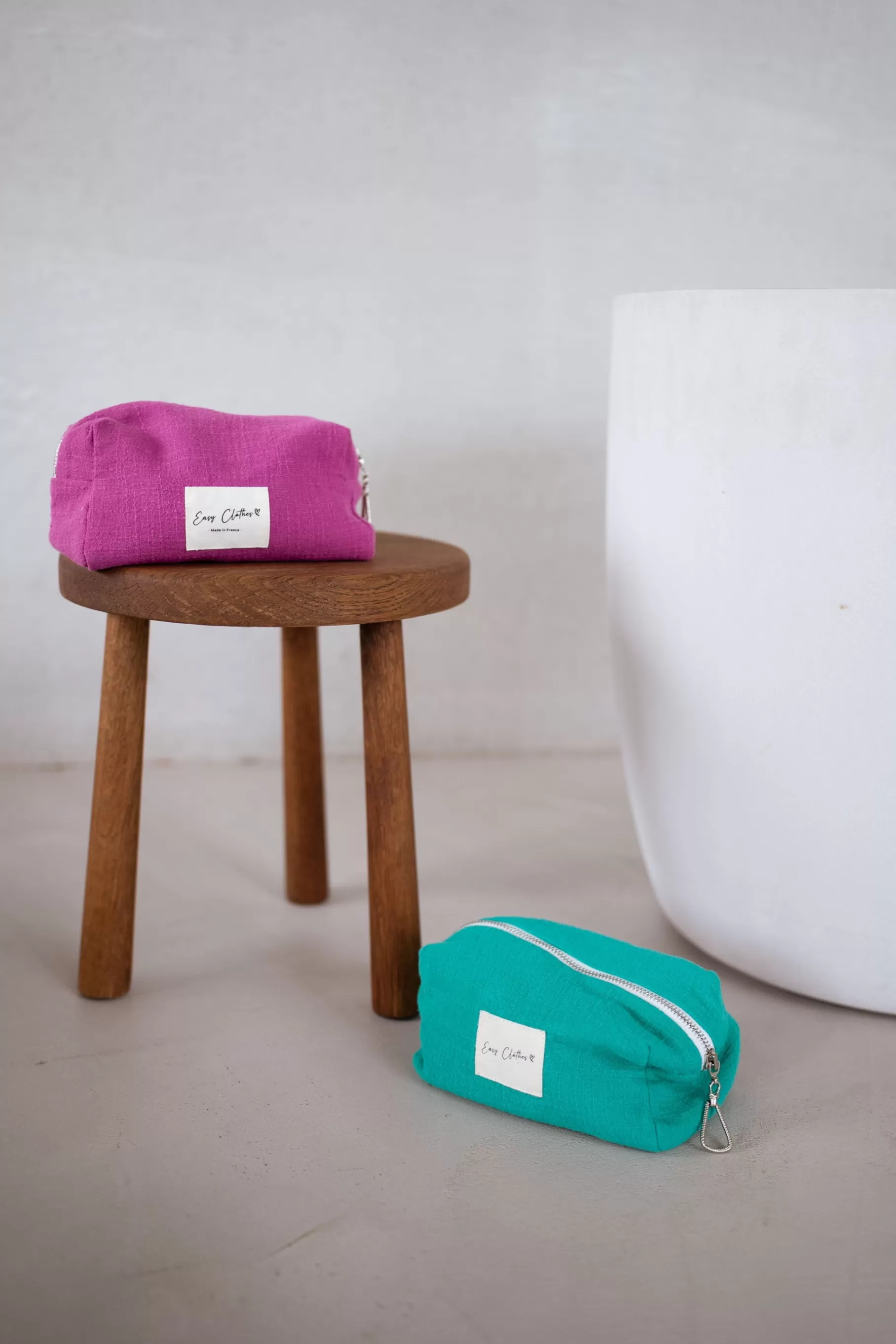 Easy Clothes Sacs & Pochettes-Pochette CREATION - fuchsia en lin