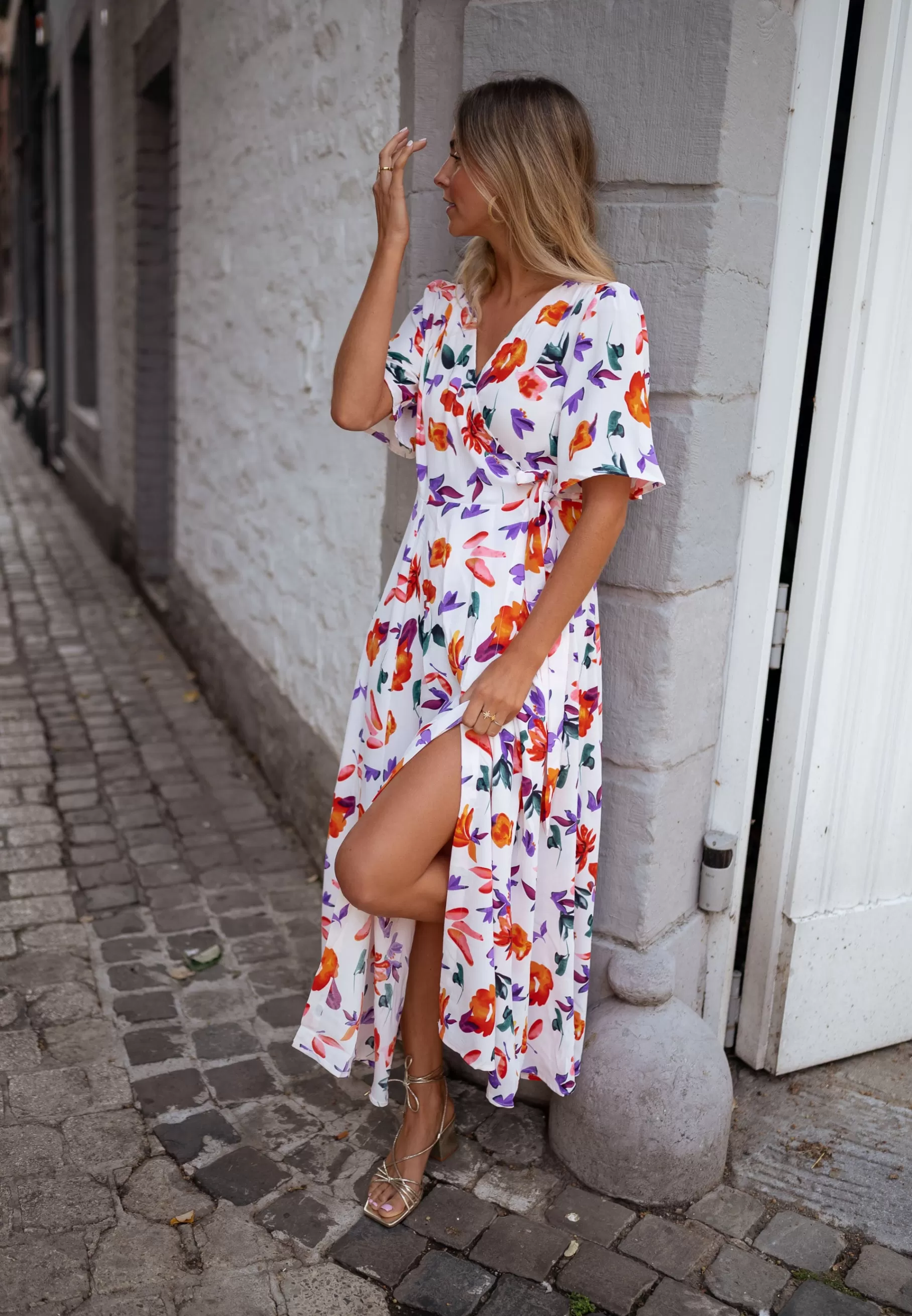 Easy Clothes Robes-Robe Amaria - à fleurs