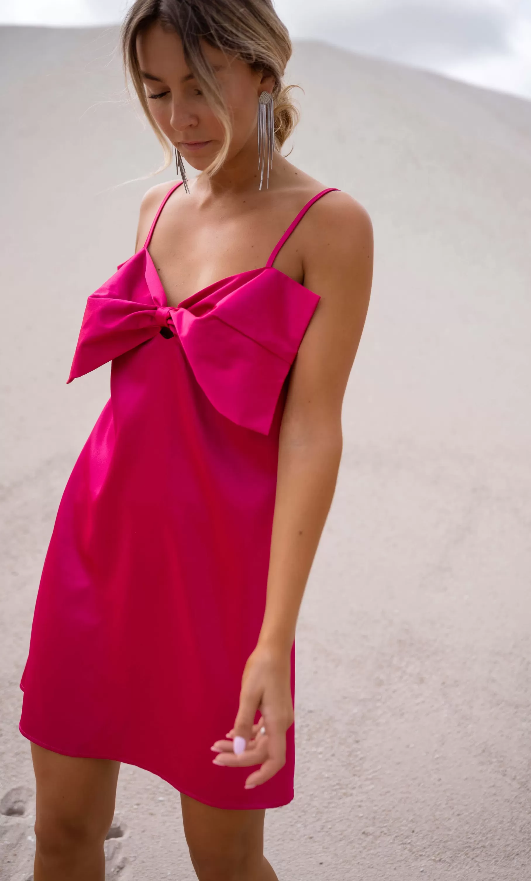 Easy Clothes Robes-Robe Fuchsia - Haro - Bretelles Ajustables - Haro - Bretelles Ajustables - Easy Clothes