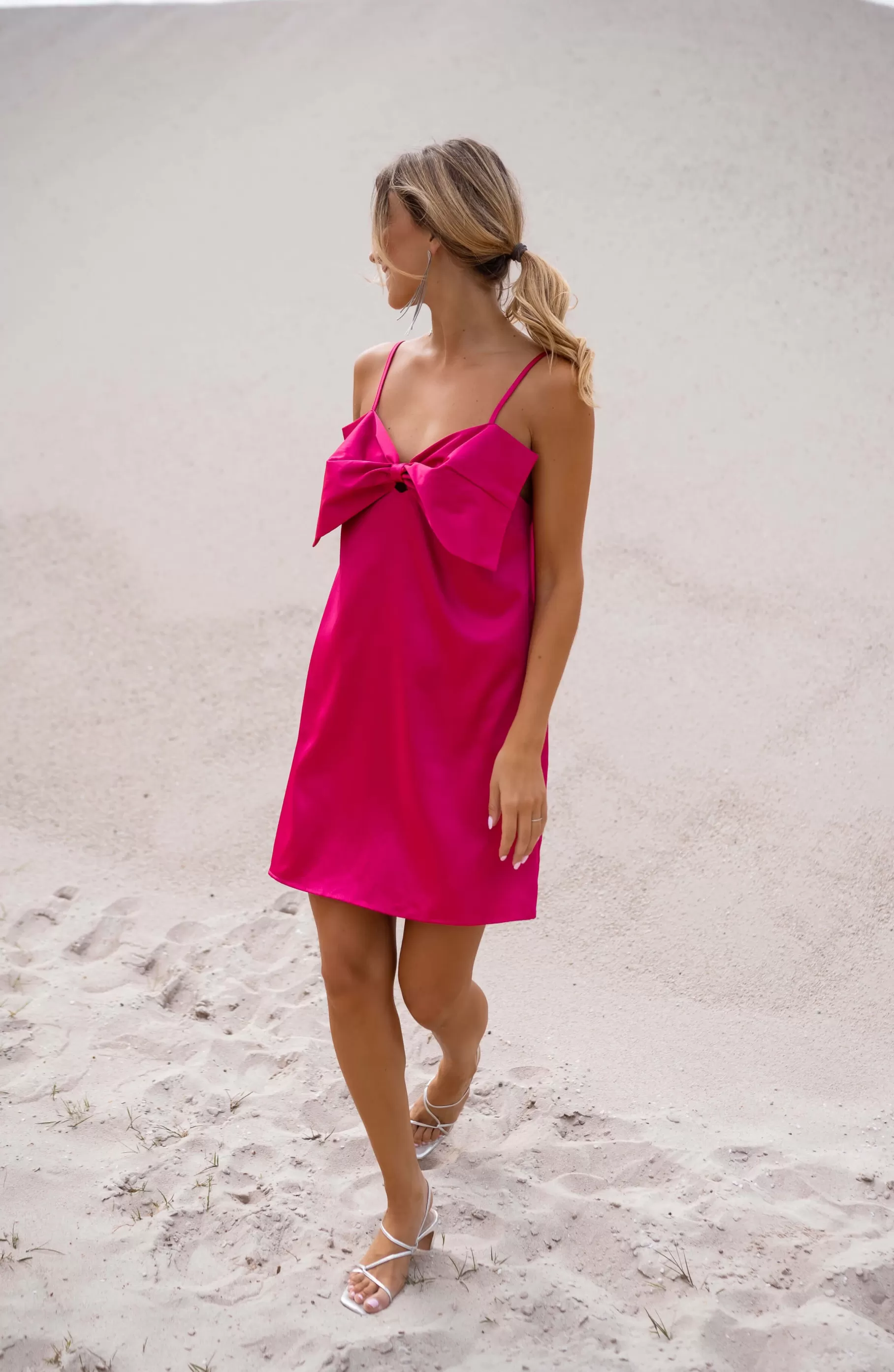 Easy Clothes Robes-Robe Fuchsia - Haro - Bretelles Ajustables - Haro - Bretelles Ajustables - Easy Clothes