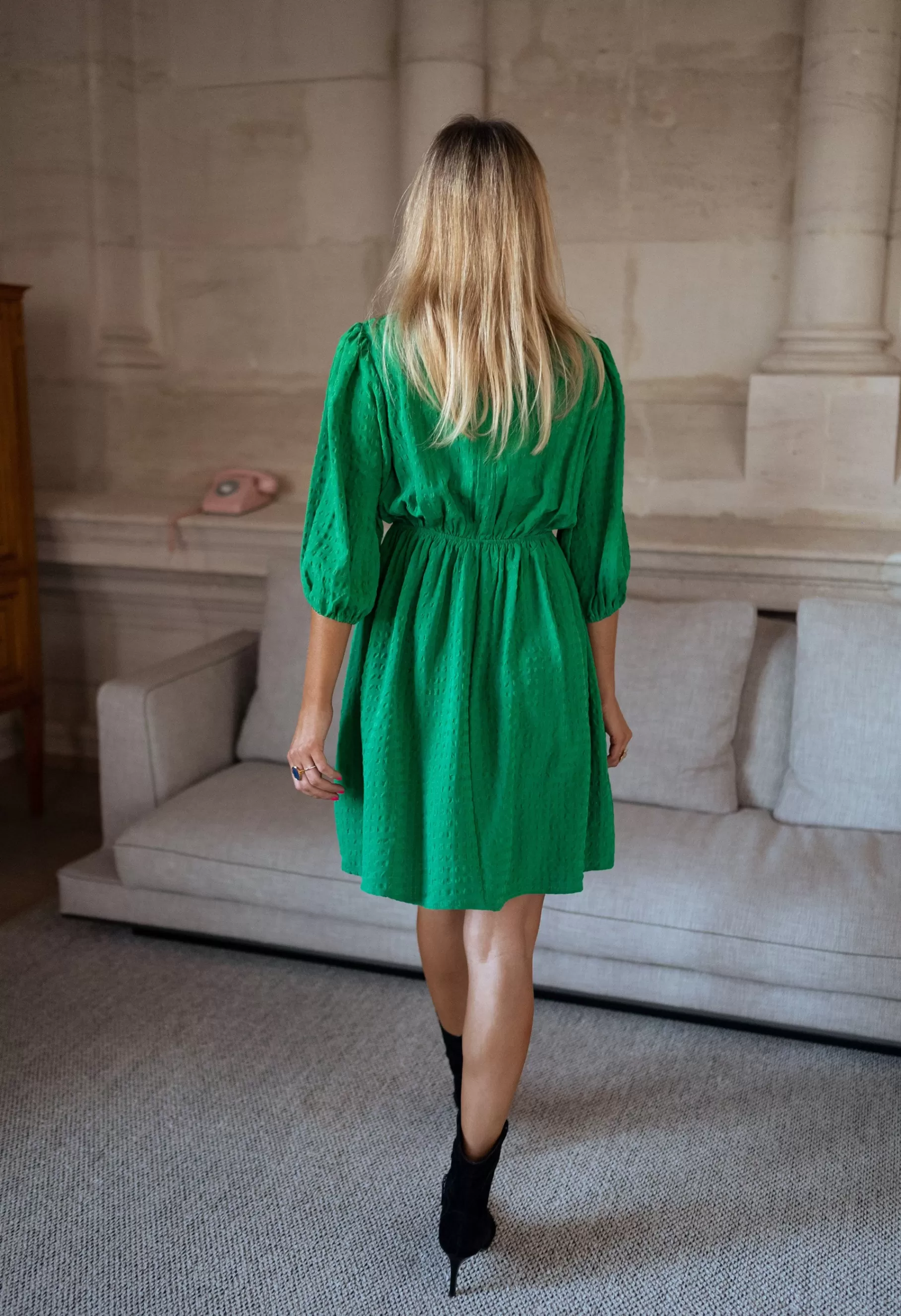 Easy Clothes Robes-Robe Lanna - verte