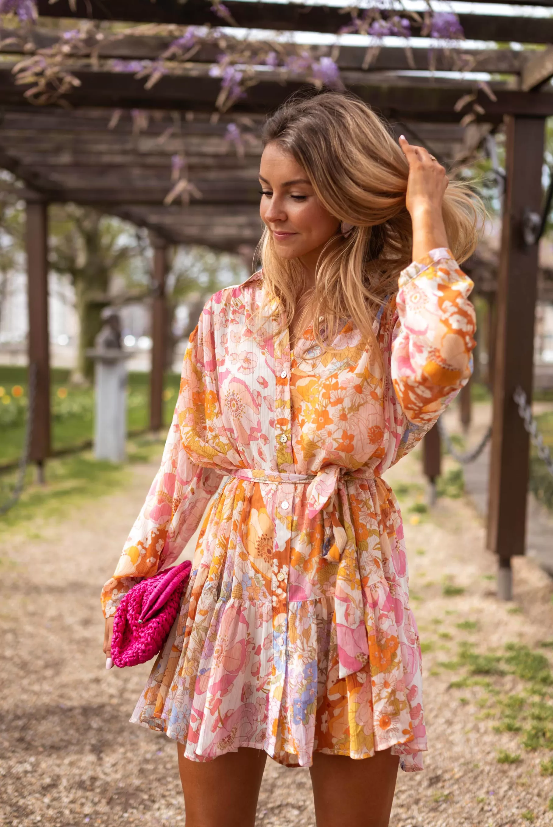 Easy Clothes Robes-Robe Oliana - A Fleurs - Courte