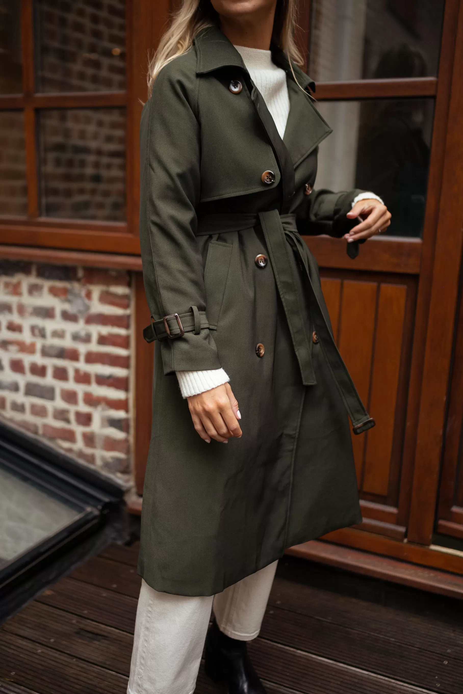 Easy Clothes Vestes & Manteaux-Trench Charline - vert